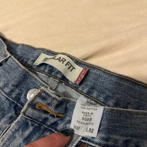 Men’s Vintage 505 Levi Jeans - Straight W33 L32 - Picture 4 of 5